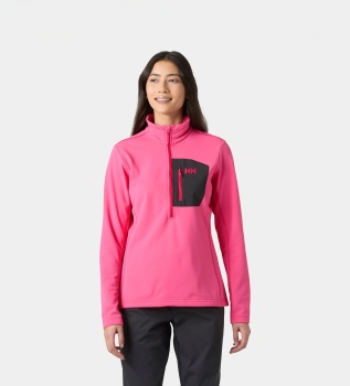 Forro polar com meio fecho Versalite rosa