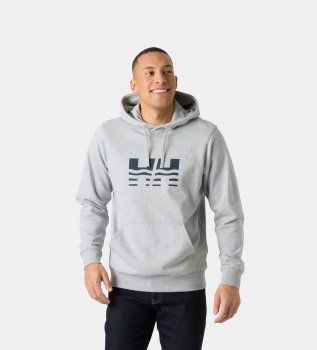 Sweat à capuche Core Graphic gris