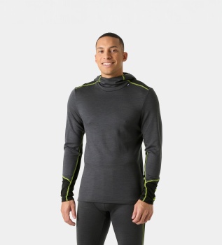 Maglia termica con cappuccio Lifa Merino Midweight grigia
