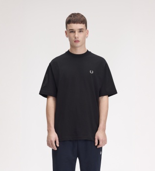 Camiseta Laurel Wreath reflectante negra