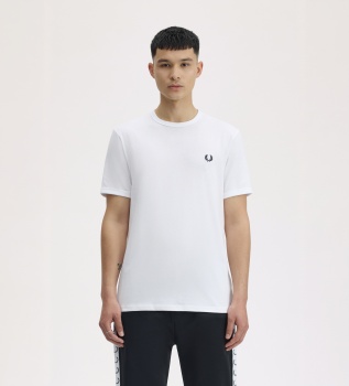 Camiseta Ringer blanca