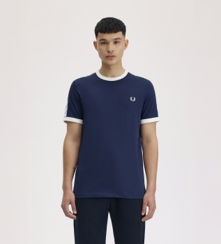 Camiseta Ringer Taped marino