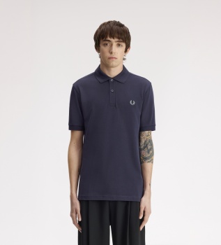 Dark gray plain polo shirt