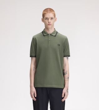 Polo Twin Tipped verde laurel
