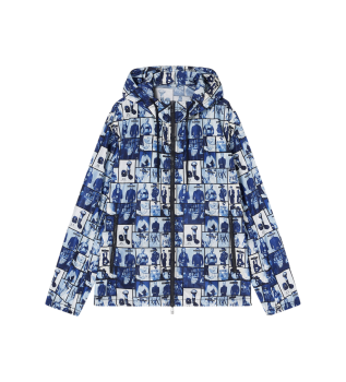 Blouson Imprimé bleu