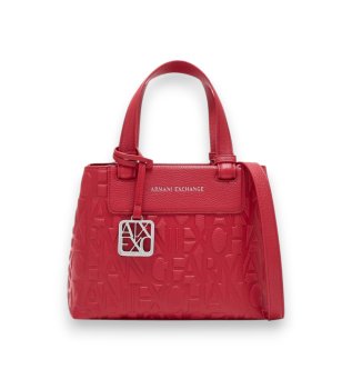 Bag with red embossed letters