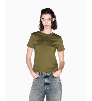 T-shirt coupe Décontractée vert