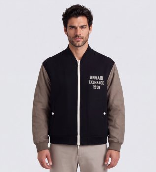 Casaco bomber azul-marinho