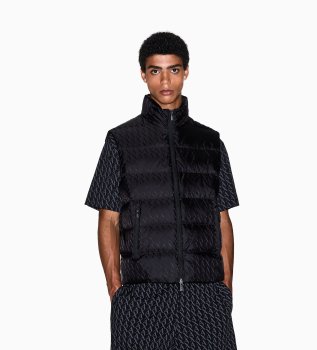 Zwart donzen gilet