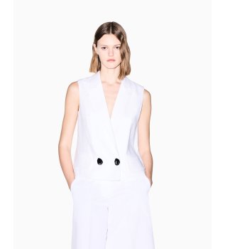 Gilet Croisé blanc