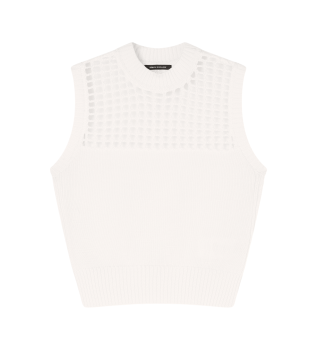 Top En Maille Fine blanc