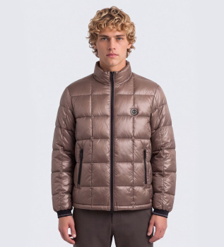 Gepolsterte Jacke braun