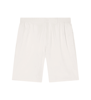 Bermuda en coton blanc crème