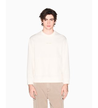 Felpa in cotone beige