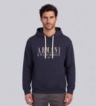 Navy French terry hoodie