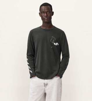 Upstaged langærmet T-shirt sort