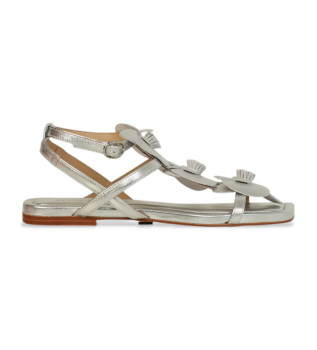 Skórzane sandały Silver Diva