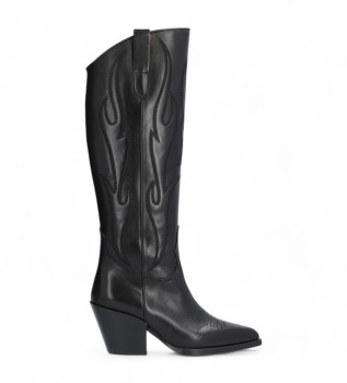Bottes en cuir Vermont noir