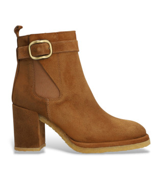 Stivaletti in pelle marrone Montana