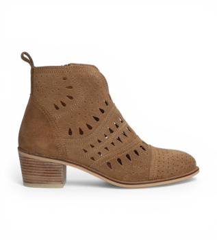 Botines de Piel Nelly marr�n