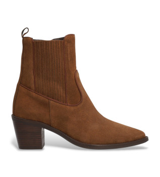 Bottines en cuir Nevada marron