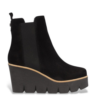 Sasha Leather Ankle Boots black