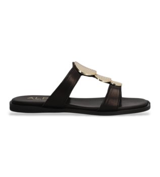 Sheila 17 leather sandals black