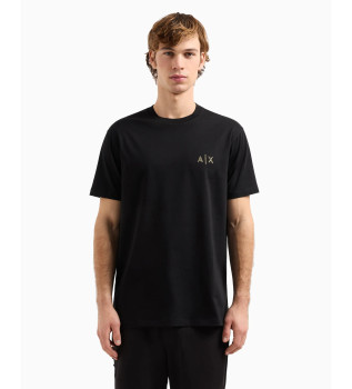 T-shirt  manches courtes avec logo, noir