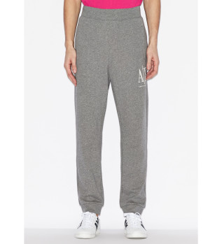 Pantaln chino en gabardina gris