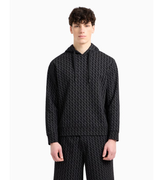 Sudadera de algodón negro