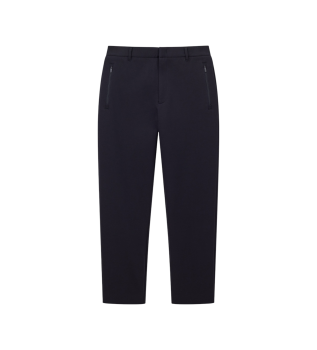 Pantaloni blu navy con tasche con cerniera