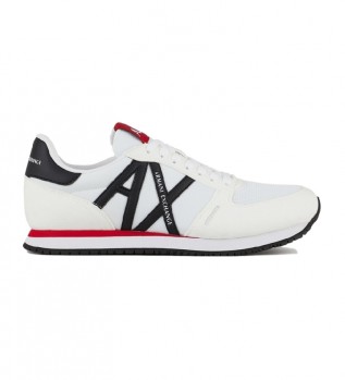Comprar Armani Exchange Logotipo branco de sapato de corrida retr