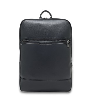 Firkantet rygsk med sort logo