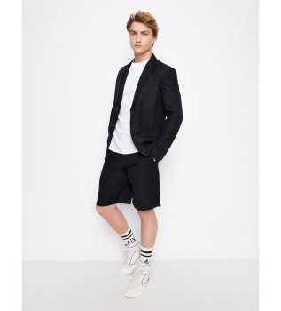 Bermudas de linho da Marinha