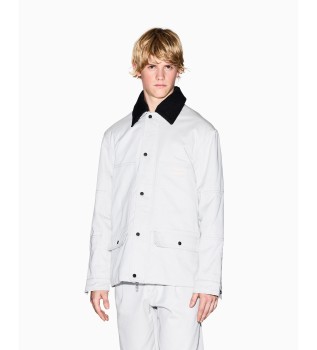 Kurtka przeciwwiatrowa w kolorze złamanej bieli