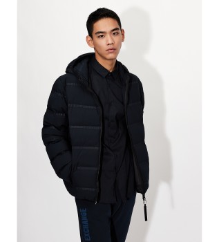 Granatowa koszula w bloki