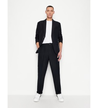 Pantalon en lin marine