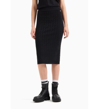 Falda midi negro