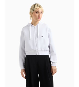 Wit sweatshirt met rits