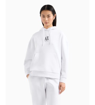 Hvid sweatshirt med logo