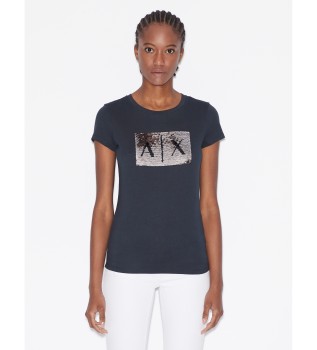 Camiseta de manga corta marino