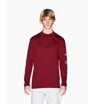 Multilogo T-shirt kastanjebruin