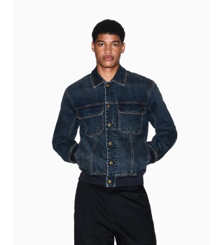 Giacca di jeans blu navy