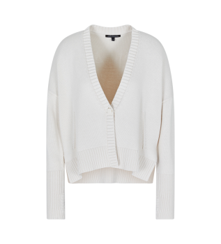 Casaco de malha branco verstil