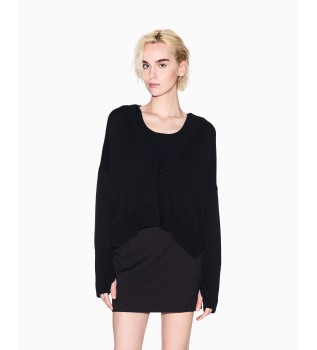 Casaco de malha verstil preto