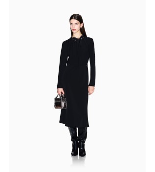Black midi dress
