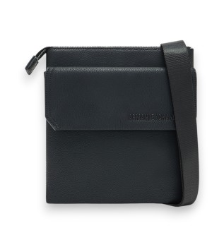 Schoudertas met flap zwart