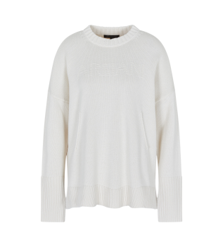 Pull Relax blanc cass