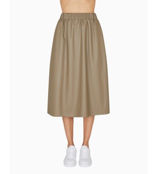 Jupe circulaire marron