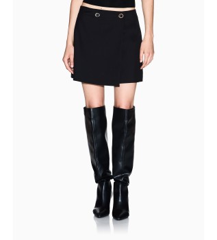 Jupe avec boutons noirs